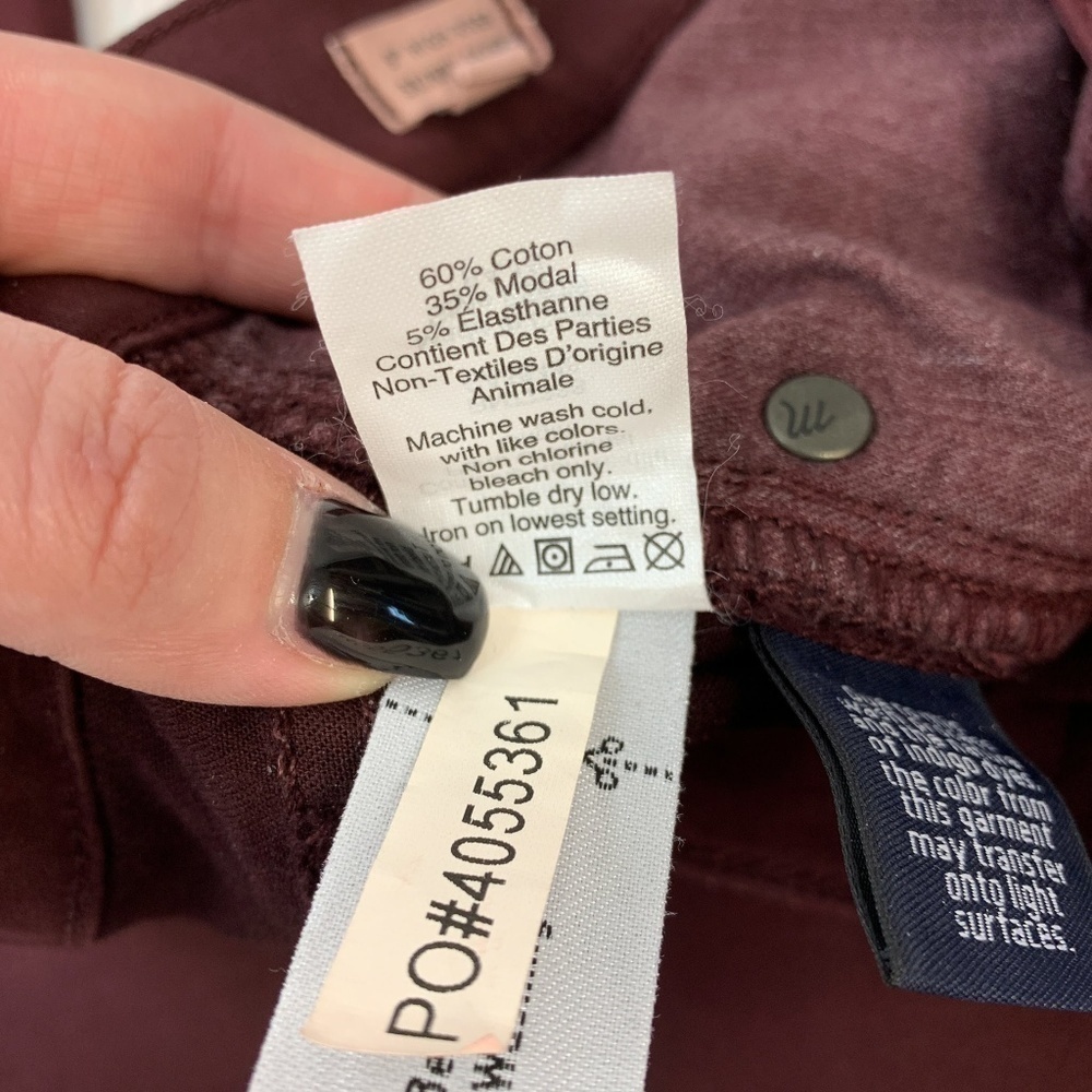 Madewell Burgundy Skinny Jeans - Picture 5 of 5